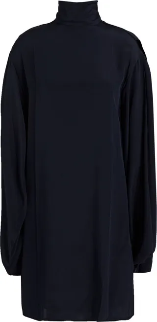Silk-crepe mini dress
