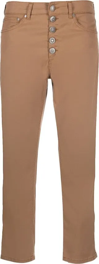 Cropped Straight-Leg Trousers