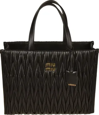 matelassé Logo Tote