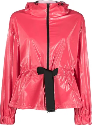 Laminar hooded cape jacket