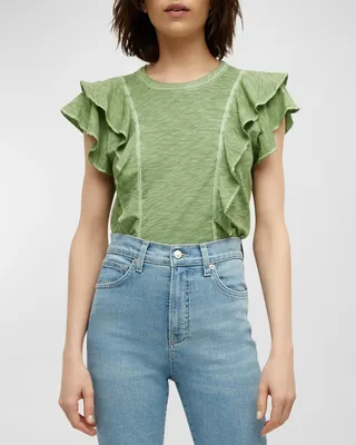 Bea Ruffle Crewneck Tee
