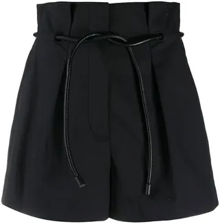 Paperbag-Waist Mini Shorts