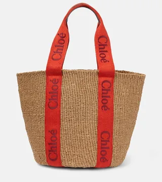 x Mifuko Woody Large raffia basket bag