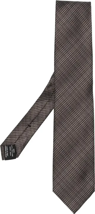 Interwoven-Design Silk Tie