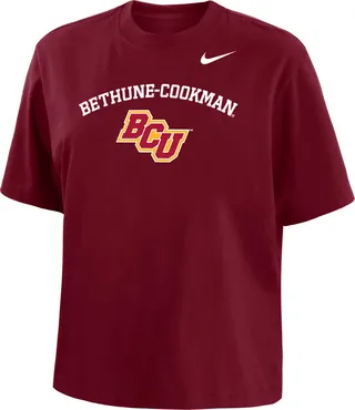 Nike Women's College (Bethune-Cookman) Boxy T-Shirt in Red