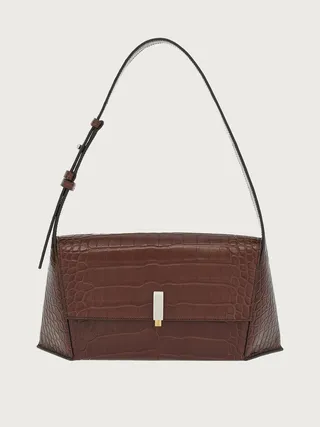 Ferragamo Women Geometric shoulder bag Brown