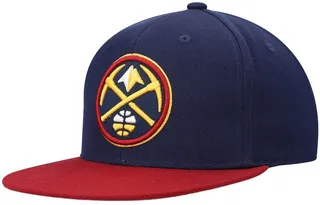 Men's Mitchell & Ness Navy and Red Denver Nuggets Team Two-Tone 2.0 Snapback Hat