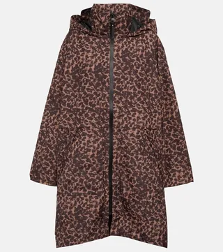 Animal-print raincoat
