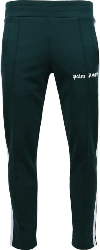 Slim Track Pants Green And White