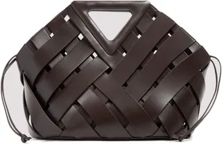 Bottega Veneta Point Woven Basket Tote Bag