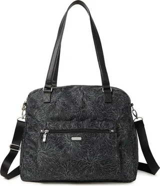 baggallini Overnight Expandable Laptop Tote with RFID Phone Wristlet