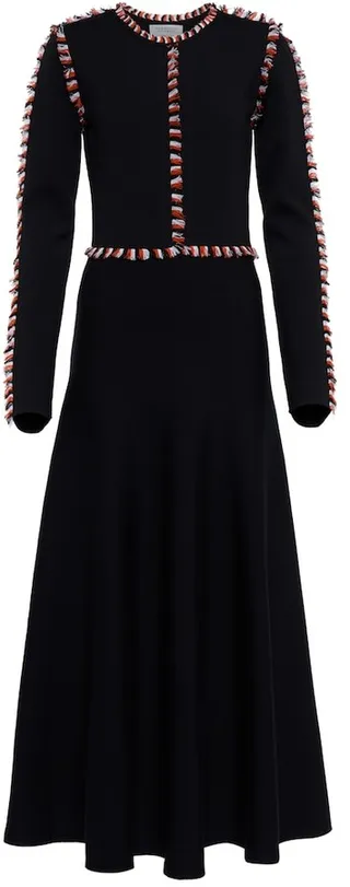 Vez wool and silk maxi dress