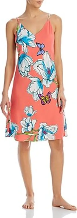 Natori Wild Poppy V-Neck Slip