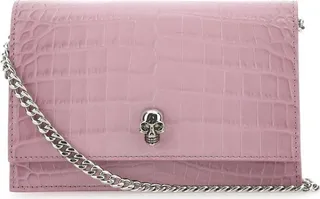 Alexander McQueen Skull Embossed Small Shoulder Bag