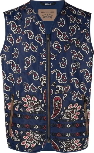 Desert zipped padded gilet