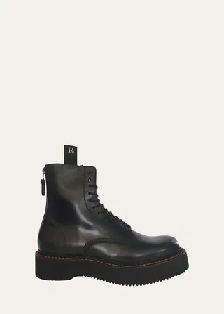 Combat Lace-Up Ankle Boots