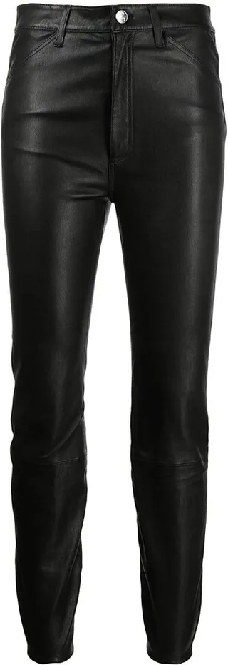 Skinny-Cut Leather Trousers