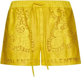 Valentino Guipure Drawstring Shorts