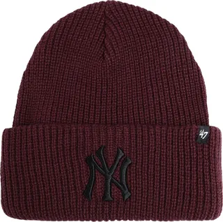 '47 Berretto Upper Cut Cuff Knit New York Yankees Hat Burgundy