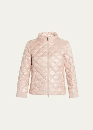Ultralight Nylon Quilted Short Jacket