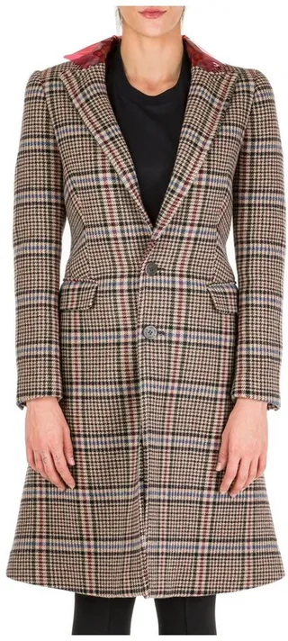 Neil Barrett Plaid Single-Breasted Coat