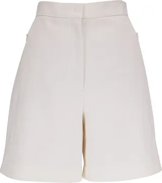 High-Waisted Cotton Shorts