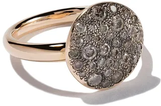 18kt rose gold Sabbia brown diamond ring