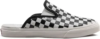 Checkerboard Slip-On Sneakers