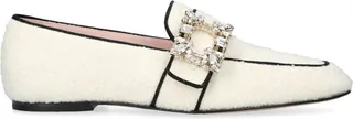 Roger Vivier Bouclé Mini Broche Loafers