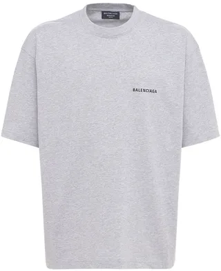 Logo printed cotton jersey t-shirt