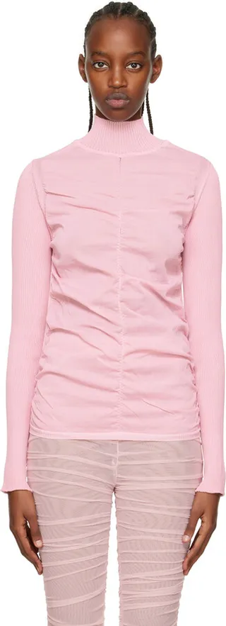 Renaissance Renaissance Pink Tara Turtleneck