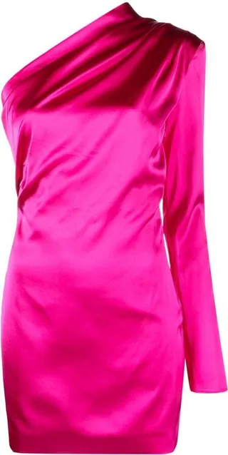 Charras one-shoulder minidress