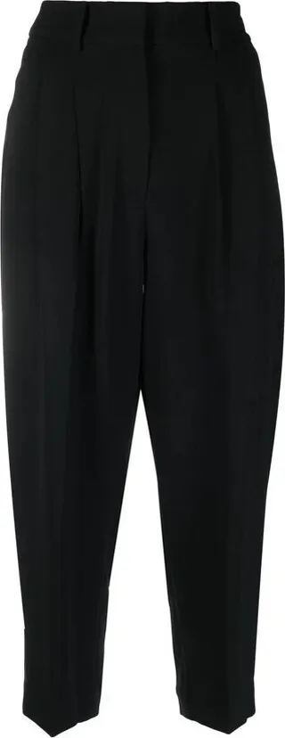 Michael Michael Kors High-Waisted Cropped Detail Pants
