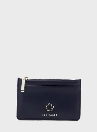 Jorjio Flower Eyelet Zip Card Holder