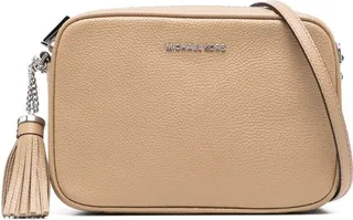Beige Jet Set Crossbody Bag In Leather Woman