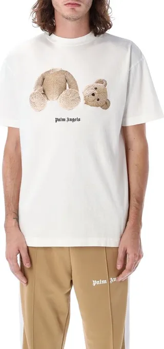 Palm Angels Logo-Printed Crewneck T-Shirt