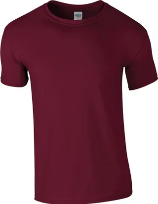 Gildan Gildan Mens Soft Style Ringspun T Shirt (Maroon) - Purple