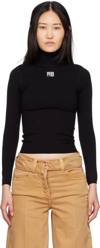 alexanderwang.t Black Patch Turtleneck
