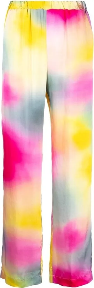 Tie-Dye Straight-Leg Trousers