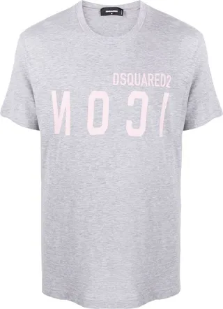 reverse logo-print T-shirt