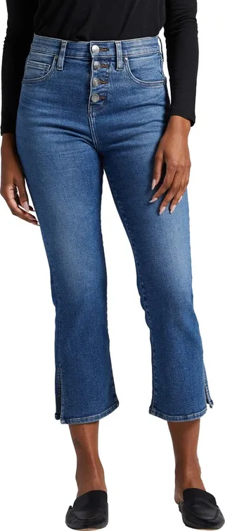 Phoebe High Waist Crop Bootcut Jeans