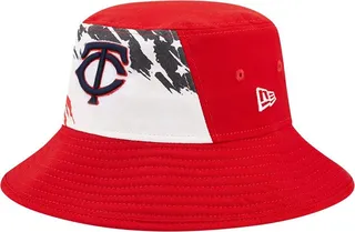 Men's New Era Red Minnesota Twins 2022 4th of July Bucket Hat