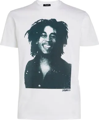 Dsquared2 Bob Marley Print T-Shirt