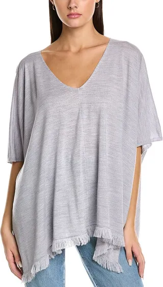 Johnny Was Lightweight Wool & Cashmere-Blend Poncho