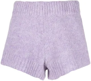Susanna ribbed-trim knitted shorts