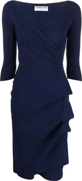 Florien gathered-detail midi dress