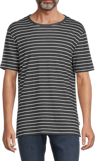 Tiburt Striped Linen Tee