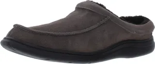 Edmonton Mens Suede Slip On Mule Slippers
