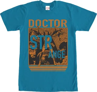 Men's Marvel Doctor Strange T-Shirt - Turquoise - 2X Large
