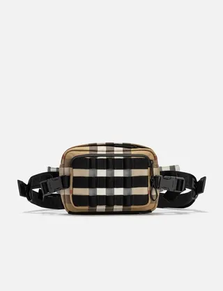 Exaggerated Check Paddy Belt Bag